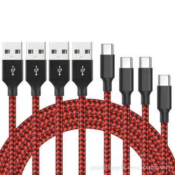 High Quality 3ft 6ft 10ft Nylon Braided Usb Charging Cable For Iphone Lightning Charger Mobile Phone